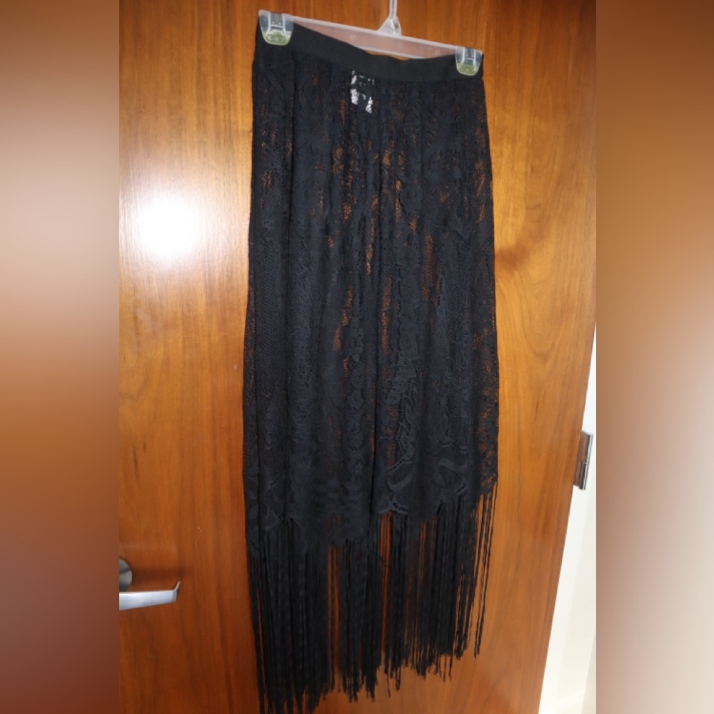 SHEIN Black Lace Maxi Skirt - Picture 4 of 5